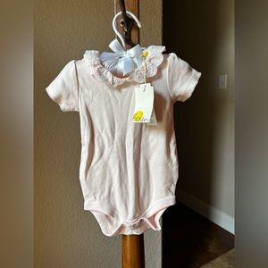Baby Boden pale pink onesie